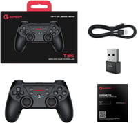 GameSir T3s Vezeték Nélküli Kontroller Windows PC/iOS/Android/Switch Eszközökhöz, Bluetooth Játékvezérlő Állítható Rezgéssel és 4 Fokozatú T 16