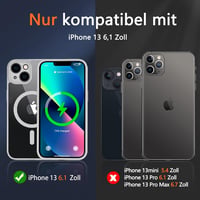 iPhone 13 MagSafe-kompatibilis ütésálló tok kameravédővel, szürke 2