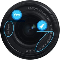 Canon EF-M 15-45mm objektívhez 49mm-es fekete sapka, 2 darabos szett - Bontott 2