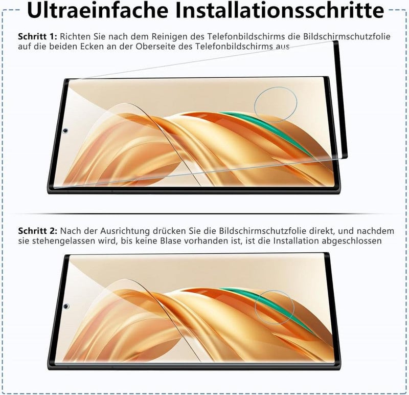 Samsung S23 Ultra 5G edzett üveg kijelzővédő fólia, 2 db-os szett