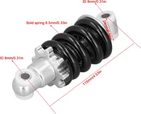 Keenso Mini Motorkerékpár Lengéscsillapító 115mm - 1100 lbs Terhelhetőségű Alumínium Ötvözet Rugós Hátsó Felfüggesztés ATV, Robogó, Kismotor 6
