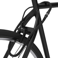 Antifurt bicicletă VOLO BAMBOO, acoperit cu silicon, cu 4 cifre, 13 mm x 100 cm, negru 4