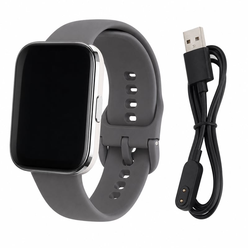 Inteligentné hodinky Amazfit Bip 5 Unity 46 mm na fitnes — chybné, na náhradné diely: nezapínajú sa, nereagujú na nabíjanie (stav: pozri 2. obrázok)