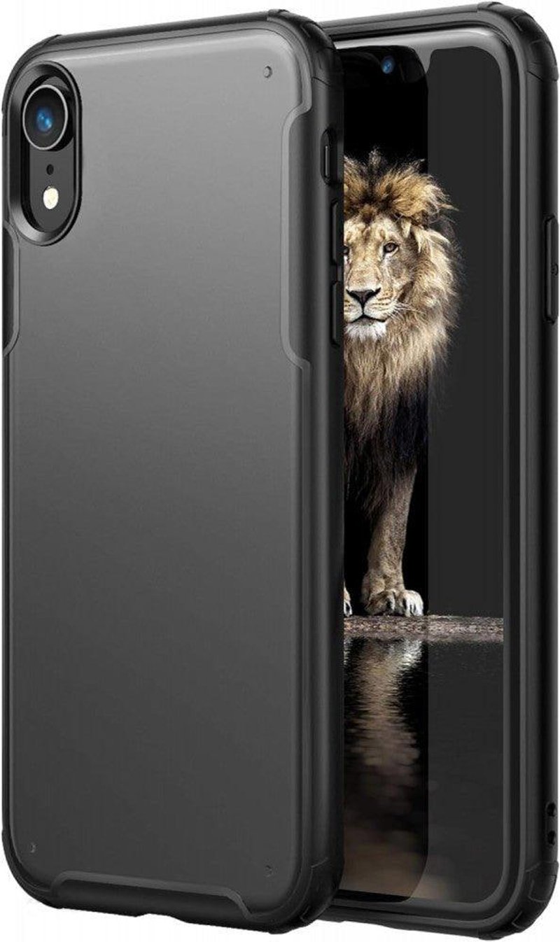 iPhone XR Fekete Védőtok - Ütésálló Szilikon Hátlap