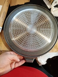 Tigaie pentru clătite SENSARTE 30 cm, strat antiaderent din granit elvețian, inducție, fără PFOA, mâner cu aspect de lemn, cu distribuitor de aluat 3