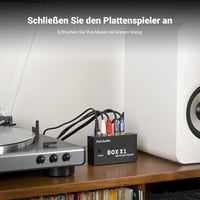 Fosi Audio Box X1 MM lemezjátszó előerősítő, fejhallgató és RCA kimenettel 6