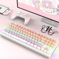 MAMBASNAKE Attack Shark TKL Vezeték Nélküli Mechanikus Gamer Billentyűzet, Hot-Swap Kapcsolók, RGB Háttérvilágítás, 4600mAh Akkumulátor, 3 C 9