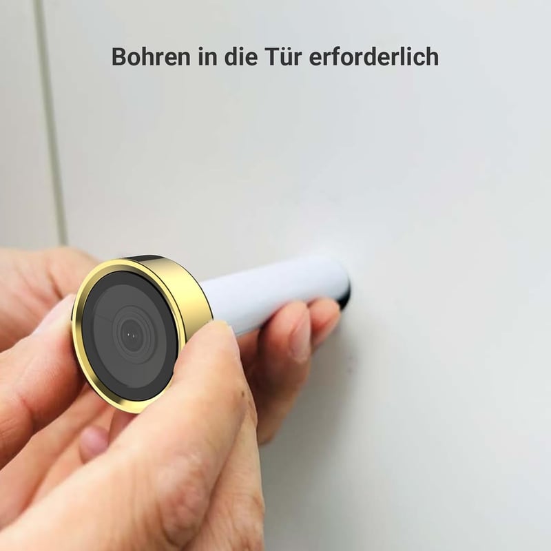EZVIZ CP2 WiFi Ajtókamera 4,3" Színes Kijelzővel - 1080p Vezeték Nélküli Videós Kaputelefon 146° Látószöggel, 2200 mAh Akkumulátorral, Arany