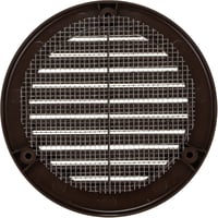 Vent Systems 100 mm Barna Kerek Szellőzőrács Rovarhálóval - Fali és Mennyezeti Szellőzőnyílás Fürdőszobába, Konyhába, Irodába, Garázsba 6