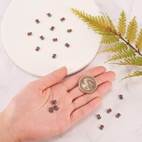 Airssory 20db Zománcozott Tulipán Gyöngy Ékszerkészítéshez 7x6mm 4