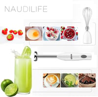 NAUDILIFE 4 az 1-ben botmixer szett, 15000 fordulat, állítható sebesség, bébiételhez 6