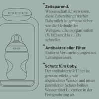 Tommee Tippee Perfect Prep Instant Cumisüveg Készítő - Antibakteriális Szűrővel, 2 Perces Tápszer Készítés, Fekete-Kék 4