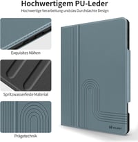 HOLIMET iPad Air 11/10,9" Tok M3/M2/6/5/4 Generációhoz, Apple Pencil Tartóval, Kék PU Bőr Védőtok, Automatikus Alvás/Ébresztés, Állítható Ál 8