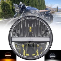 Kerek 17,8 cm-es LED fényszóró nappali fénnyel és távolsági/tompított funkcióval motorkerékpárokhoz 2