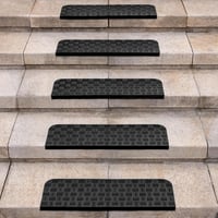 BootyBay Gumi Lépcsőszőnyeg Szett 5 db - Csúszásmentes Lépcsővédő Szőnyeg Beltéri és Kültéri Használatra 1