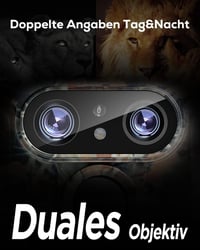 iZEEKER 4K 48MP WiFi vadkamera, dupla lencsével és éjjellátóval, 32GB SD-kártyával 2