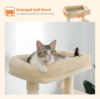 PAWZ Road 143cm-es Luxus Macskabútor Fémhálós Függőággyal és 2 Odúval 5