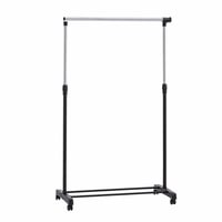 Amazon Basics pojazdný vešiak na oblečenie, chróm, 91,5 – 145 x 42 cm – chýba jedna koncová krytka na hornej časti (stav: pozri 2. obrázok) 1