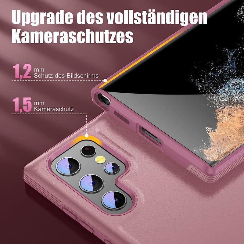 Samsung Galaxy S22 5G vékony rózsaszín védőtok, ütésálló