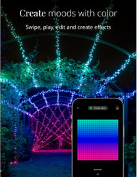 Twinkly 250 LED RGB okos fényfüzér, kültéri-beltéri, HomeKit/Alexa/Google kompatibilis, 20m 3