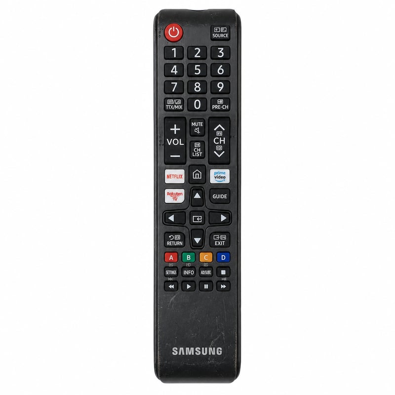 Originálny diaľkový ovládač Samsung BN59-01315B pre QLED TV 2018-2019 – Použitý, poškriabaný stav – 1 ks (stav: pozri 2. obrázok)