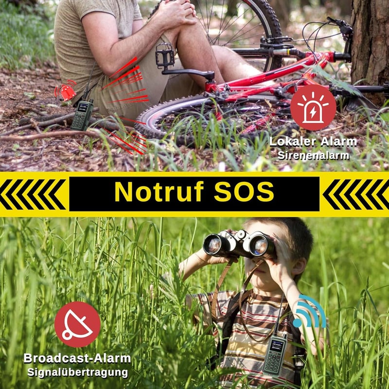Radioddity GC-5 kétsávos amatőr walkie-talkie, 999 csatorna, nagy hatótáv