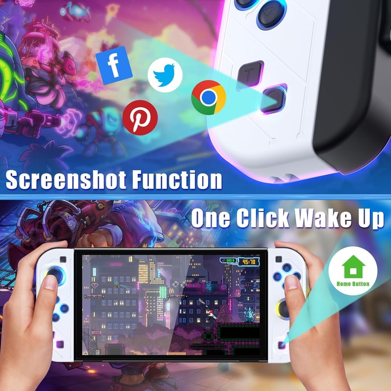 Bonacell vezeték nélküli RGB kontroller Switch-hez, LED/Turbo/Ébresztés funkcióval
