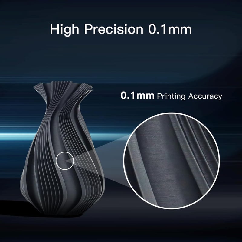 X-PLUS3 Ipari Minőségű 3D Nyomtató, 600mm/s Sebesség, 20000mm/s² Gyorsulás, 65°C Fűtött Kamra, CoreXY&Klipper, 280x280x270mm Nyomtatási Térf