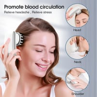 TOUCHBeauty elektromos fejmasszírozó készülék, 2 cserélhető fejjel és arckeféve 2