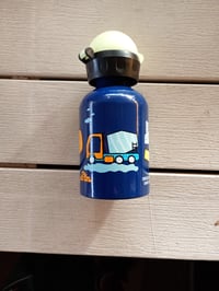 Detská hliníková fľaša SIGG KBT Build It – uzáver svietiaci v tme, nepriepustná, bez BPA – použitá (stav: pozri 2. obrázok) 3