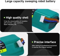 Yeedi és Ecovacs robotporszívókhoz 14.4V 6500mAh akkumulátor - Mspalocell 4