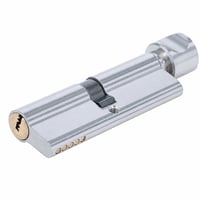 Cilindru de siguranță BGS Do it yourself 85290 cu buton rotativ 45/45 – 90 mm – Nichelat — lipsesc 2 șuruburi (stare: vezi a 2-a fotografie) 1