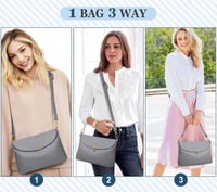 JUYANO Női Kis Méretű Válltáska - PU Bőr Crossbody Táska Állítható Pánttal és Kártyatartóval 7