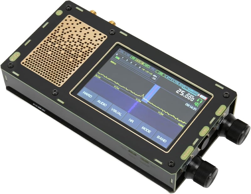 Yunseity Malahit SDR Vevőkészülék 50kHz-2GHz, 3.5" IPS Érintőképernyővel, AM SSB NFM WFM CW Rövidhullámú Rádió, Kettős Antenna Bemenettel