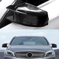 Asasytal Tükör Borítás Mercedes Benz A W176 B W246 C W204 E W212 S W221 CLA GLK GLA Modellekhez - Fényes Fekete ABS Műanyag Visszapillantó  6
