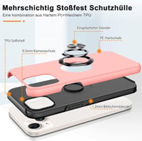 Huawei rózsaszín iPhone 14 tok gyűrűs állvánnyal 3