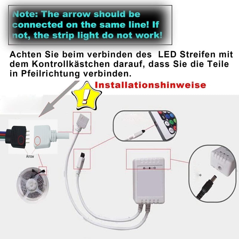 ICQUANZX 24 Gombos IR Távirányító RGB LED Szalaghoz 12V