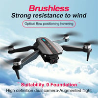 With 8K HD Drón Kettős Kamerával - Optikai Pozícionálás, 2.4GHz Quadcopter, Kefenélküli Motor, Akadályérzékelés, APP Vezérlés, 360° Forgatás 7