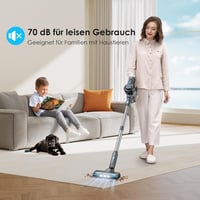 Oraimo 160W Vezeték Nélküli Porszívó Kivehető Akkumulátorral, 35 Perces Üzemidő, 6 az 1-ben Kézi Porszívó, Önálló Állvány, Kemény Padlóra és 5