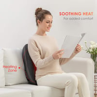 Comfier Shiatsu masszírozó párna melegítéssel, hordozható, nyak- és hátmasszázsra 3