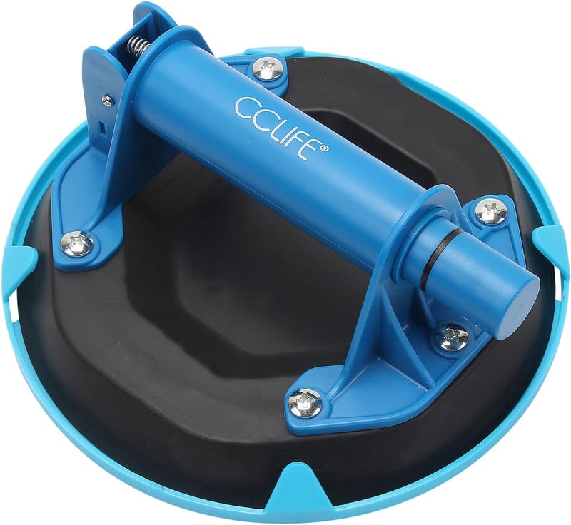 CCLIFE 200kg-os profi üvegszállító vákuumos tapadókorong szett, 2 db - Improved Version, Load Capacity: 100 Kg X 2