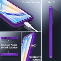 Samsung Galaxy A34 5G 360 fokos védőtok beépített kijelzővédővel - Lila 5