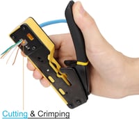 CAT6 RJ45 Krimpelő Fogó Szett - Profi Hálózati Szerszám CAT5/5e/6 Csatlakozókhoz 5