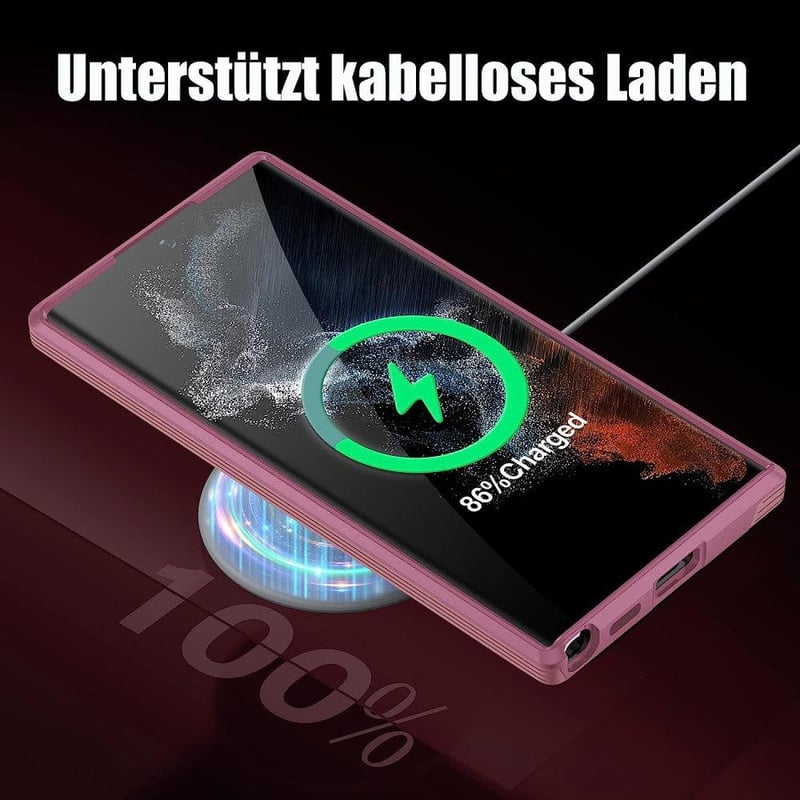 Samsung Galaxy S22 5G vékony rózsaszín védőtok, ütésálló