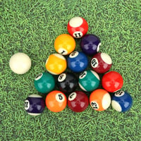 Keenso 38 mm-es Mini Biliárdgolyó Készlet - 16 db Színes Gyermek Biliárdgolyó Ütésálló Műgyantából, Játékterembe, Edzéshez, Tökéletes Gördül 6