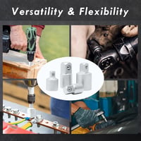 CCLIFE 4 részes dugókulcs adapter készlet - 1/2", 3/8", 1/4" méretű racsnikhoz - króm-vanádium acél - autószereléshez, barkácsoláshoz 6