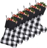 Cootato Óriás Buffalo Kockás Karácsonyi Zokni Szett, 6 db, 46 cm 1