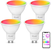 DiCUNO GU10 Okos LED Izzó 5W - WiFi Spotlámpa Alexa és Google Home Kompatibilis, 320LM, Fényerőszabályozható, 16 Millió Szín, Meleg/Hideg Fe 1