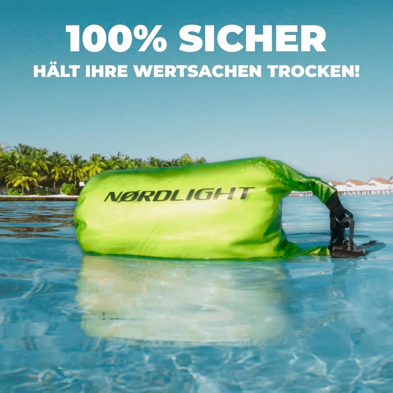 Nordlight 5L vízálló narancssárga táska - strandhoz, úszáshoz, SUP-hoz