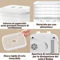 MeYuxg 5 szintes ételszárító gép, 48 órás időzítővel, 35-70°C 5